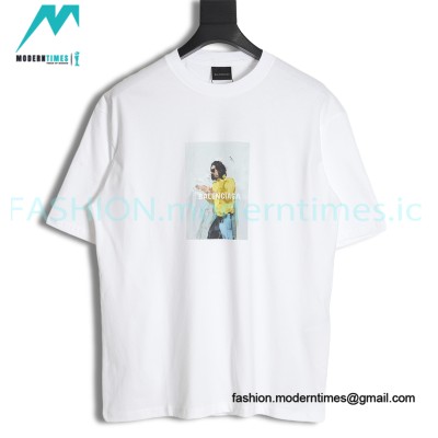 Balenciaga - Corri Digital Oil Painting Printed Short Sleeve T-shirt Balenciaga - Corri Digital Oil Painting Printed Short Sleeve T-shirt